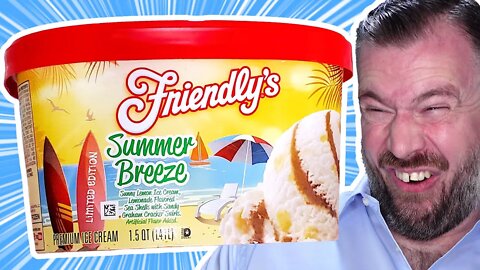 Friendly's Limited Edition Summer Breeze Review | Lemon Ice Cream With Graham Cracker Swirls!