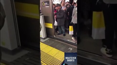 He can't keep getting away with this #shorts #subway #japan #funny #old