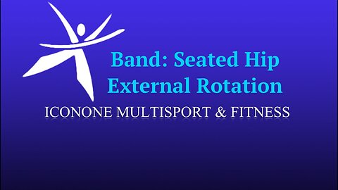 Band: Seated Hip External Rotation