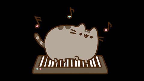 Wow Cat Playing Piano.