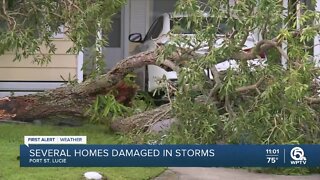 Several Port St. Lucie homes damaged in storms