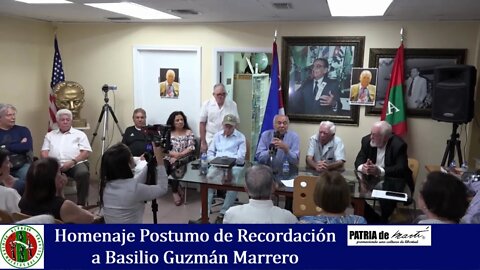 Homenaje Postumo de Recordación a Basilio Guzmán Marrero