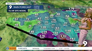 Daily storm chances, with a boost over the weekend