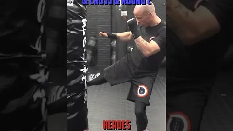 Heroes Training Center | Kickboxing "How To Double Up" Hook & Uppercut & Cross & Round 1 | #Shorts