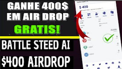 AIRDROP Battle Steed AI - Ganhe $400 no Registro (20.000 Token BS) | Negociação Quantitativo