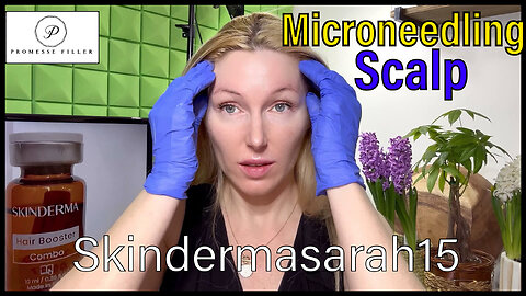 Microneedling scalp with Hair booster!