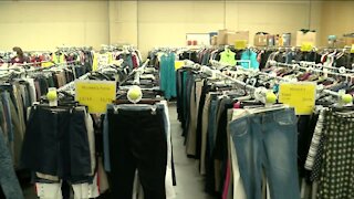 Father Gene's Help Center in Milwaukee provides free clothing to those in need