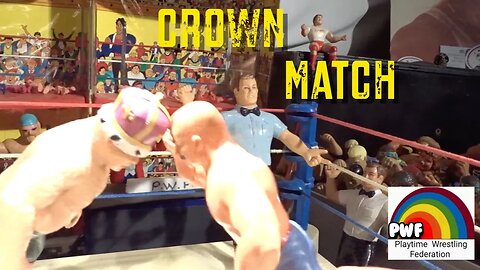 "King" George The Animal Steele vs Iron Sheik -PWF Crown Match LJN WWF Playtime Wrestling Federation