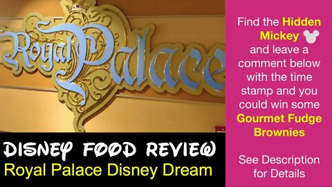 The Royal Palace Lunch on the Disney Dream Cruise Line - A Bunch of Disney Food Reviews