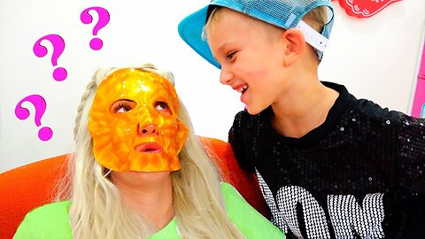 Vlad and mama pretend play Makeup toys