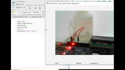 Programa 6: Matlab, Arduino y la cámara web