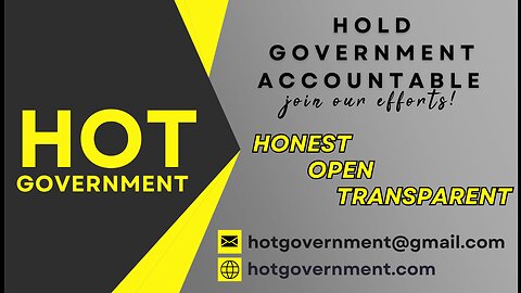 HOT Government Meeting will be (live streamed) Wednesday June 7, 2023 6:30 Central