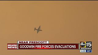 Goodwin Fire continue to grow as containment is difficult to obtain