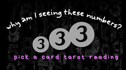 Angel Numbers Synchrony Tarot Pick a Card Reading