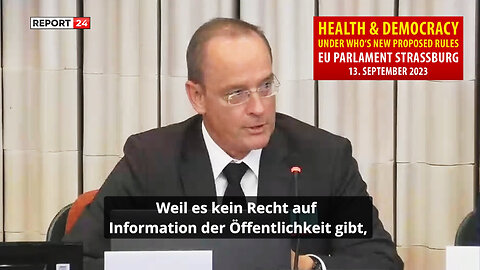 RA Philipp Kruse, Strasbourg: Health & Democracy under WHO's new proposed rules