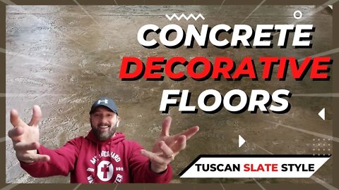 Concrete Decorative Floors | 📺 Watch us Create a Concrete Coating on this Patio