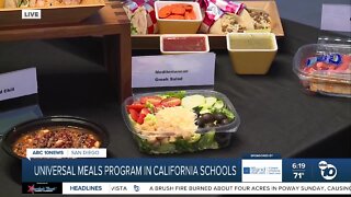 Universal Meals Program in California schools