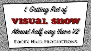Getting rid of Visual Snow. Almost halfway there! version 2 4K. Poofy Hair Productions