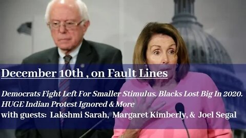 Democrats NOW Fight Left For Smaller Stimulus. Blacks Lost Big In 2020. HUGE Indian Protest Ignored