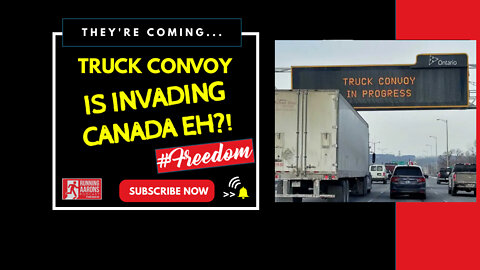 THEY'RE COMING - Truck Convoy Merges Towards Country Capital