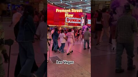 Las Vegas intersection Fremont Street at Casino Center