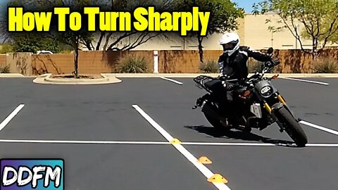 How To Turn ANY Motorcycle At A Slow Speed (Tight Turn From A Stop)