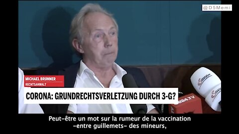 L’avocat autrichien Me Michael Brunner sur la vaccination obligatoire. VOStFr