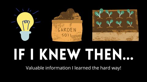 Valuable information for any gardener!