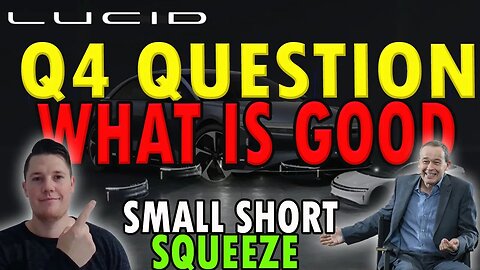 Lucids Small Squeeze │ Q4 Questions are Available- Which are Good ⚠️ Lucid Investor Must Watch