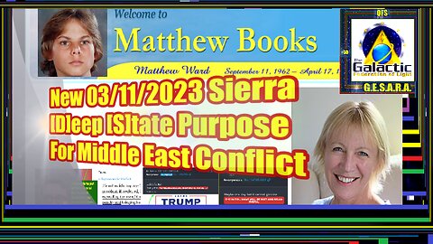 New Sierra 03/11/2023 Scopo del Deep State per il conflitto in Medio Oriente.