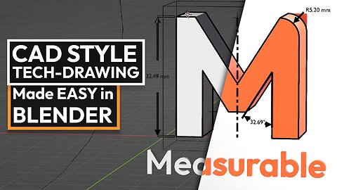 Ultimate CAD Tech Drawing Addon For Blender | Measurable