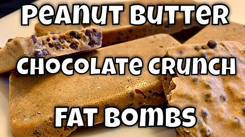 The Ultimate Peanut Butter Chocolate Crunch Bar - Crazy Good Keto Fat Bomb