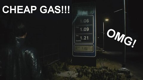 Leon is SHOCKED at the LOW Gas Prices (Resident Evil 2 - PS4)