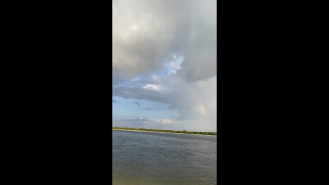 Rainbow Before Hurricane Ian Arrives - Big Carlos Pass, Fort Myers Beach, FL