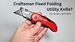 Craftsman Fixed Folding Utility Knife, How does that work?