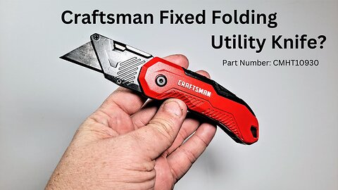 Craftsman Fixed Folding Utility Knife, How does that work?