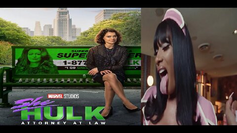 MCU She-THOT ft. Megan Thee Stallion Being Ratchet w/ She-Hulk - A Show for Kids?