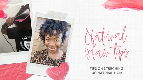 Natural Hair Tips #HeatlessCurls: Stretching my 4c hair #permrods