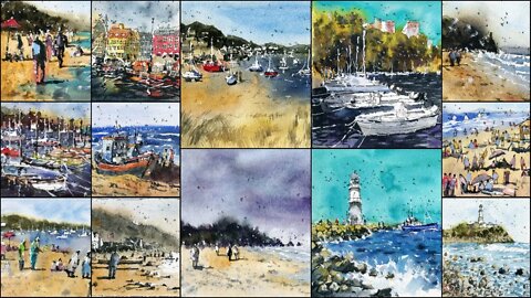 Line and Wash Essentials: Coastal Landscape Sketching | New Course Now Available
