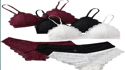 Feel Sexy and Confident with MakeMeChic's Matching Bra and Panty Lingerie Set