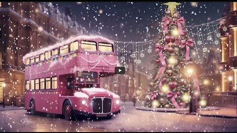 New 2023: Enchanting Christmas Bus Adventure in the Snow Scenery