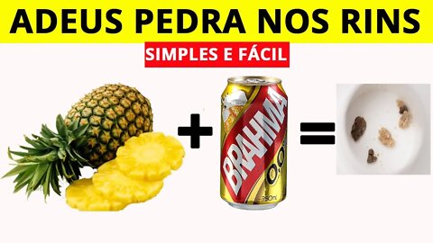 Receita para eliminar PEDRA NOS RINS Simples e Fácil