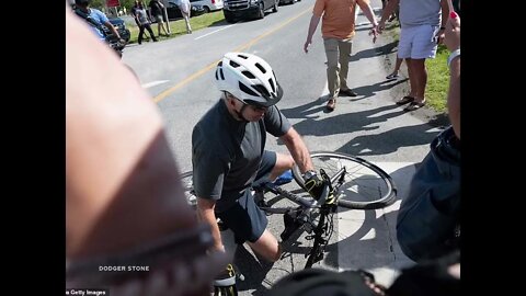 Biden Falls Off His Bike in Delaware - 3 Different Views