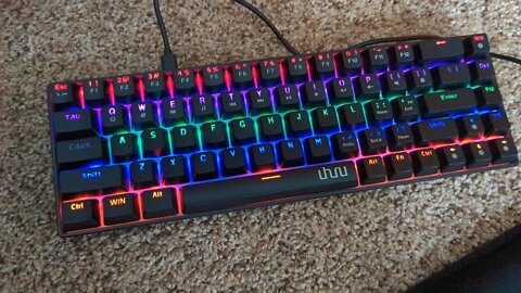 Light up Your Desktop: Mechanical Gaming Keyboard, UHURU UMK-100 Wired 60% 68 Keys Mechanical