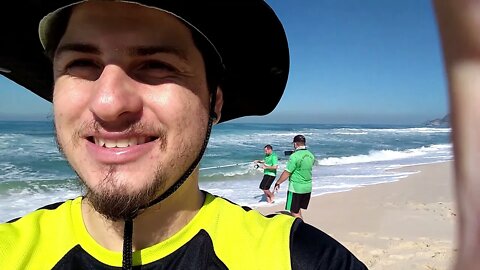 PESCARIA NA PRAIA DO RECREIO NO INVERNO - SERÁ QUE DEU PEIXE? - Bello Peixe ft BARRAEDEZ