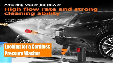 Looking for a cordless Pressure Washer?