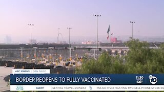 Border reopens to fully vaccinated