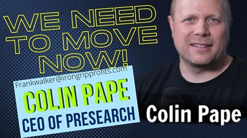 No Script In My Interview W Colin Pape CEO Presearch, Web3 Mainnet Going Online, Freedom's Last Days