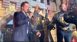 VGK fans rally during crank the siren tradition