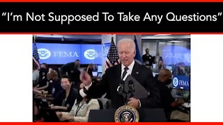 Biden Refuses To Take Questions On Afghanistan - Wanders Off The Podium